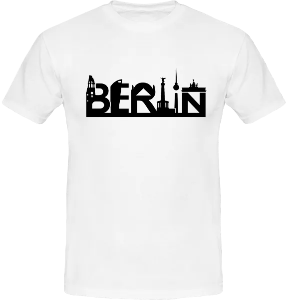 T-Shirt mit Berlin Skyline mit Sehenswürdigkeiten