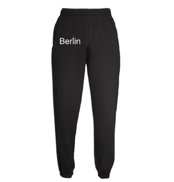 Jogginghose mit dem Schriftzug Berlin und dem Berliner Fernsehturm