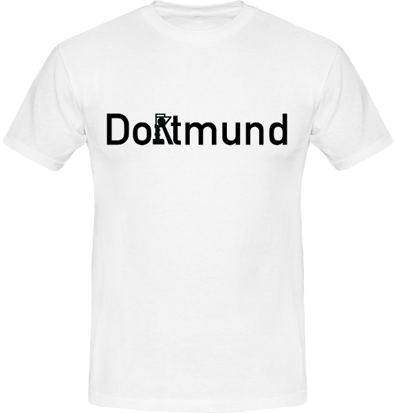 T-Shirt mit Dortmund Ortsschild und Zeche Zollern