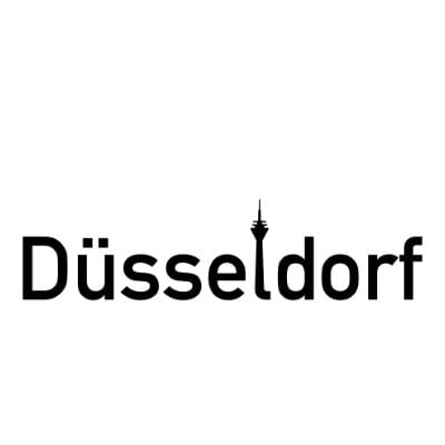 T-Shirts und mehr mit Skyline von Düsseldorf