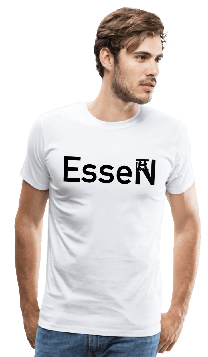 Essen: T-Shirt mit Ortsschild und Zeche Zollverein