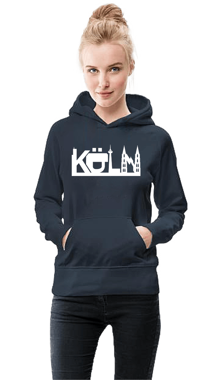 Hoodie: Leipzig-Skyline in Graffiti Optik