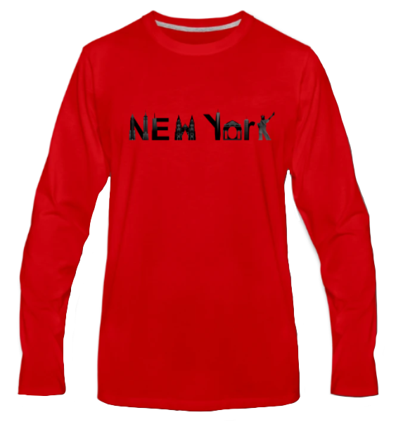Sweatshirt mit einer Mischung aus New Yorker Skyline und dem Namen New York